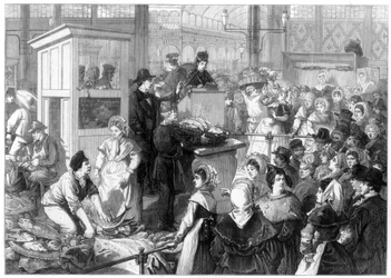 Der Fischmarkt, die Fastenzeit in Paris