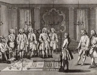 Die Initiationszeremonie der französischen Freimaurer, 18. Jahrhundert