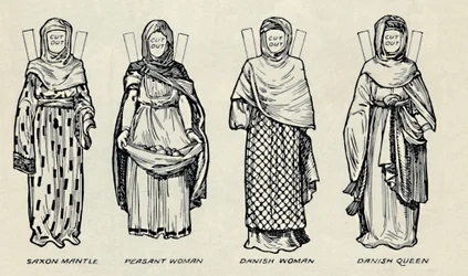 Die Galerie der britischen Kostüme: Die Kleidung der Dänen und späteren Angelsachsen, ca. 1934