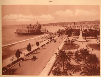 Die Gärten und der Jettypalast, Nizza, 1930
