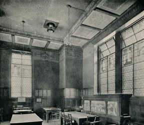 Das grüne Speisezimmer im South Kensington Museum, ca. 1870
