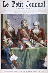 Die Einsetzung des Staatsrates durch den Ersten Konsul Napoleon, 1799, 1902