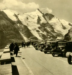 Der Kaiser-Franz-Josefs-Höhe Aussichtspunkt an der Großglockner Hochalpenstraße, Österreich