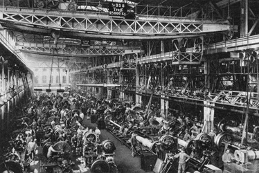 Die Krupp-Geschützfabrik Nummer 1, Essen, Deutschland, Erster Weltkrieg, 1917