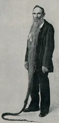 Der längste Bart der Welt, 1896, 1910