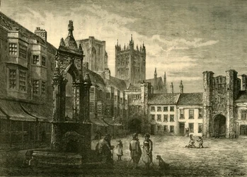 Der Marktplatz, Wells, 1898