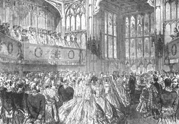 Die Hochzeit von Prinzessin Helena mit Prinz Christian von Schleswig-Holstein... 1866, 1901.