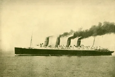 Die Mauretania der Cunard Line, 30,696 Tonnen, um 1930