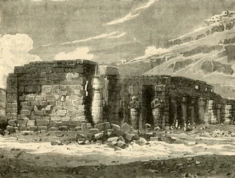 Das Memnonium in Theben, 1890