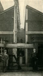 Der Meridian von Greenwich, von dem alle Zeitmessungen ausgehen, 1901