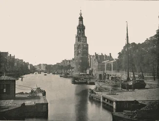 Der Montelbaanstoren, Amsterdam, Niederlande, 1895