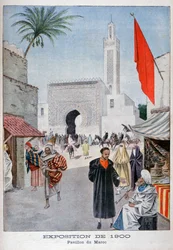 Der marokkanische Pavillon auf der Weltausstellung 1900, Paris