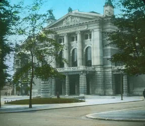 Das Nationaltheater, Christiania, Oslo, Norwegen, spätes 19. bis frühes 20. Jahrhundert.