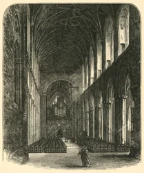Das Kirchenschiff, Nipon Minster, Blick nach Osten, 1898