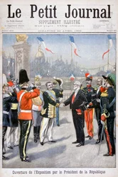 Die Eröffnung der Weltausstellung durch den Präsidenten der Republik, Paris, 1900