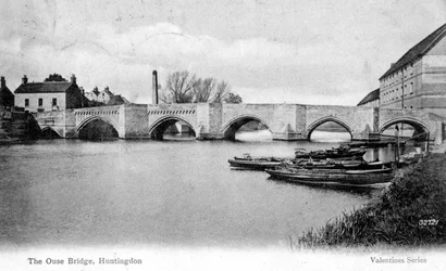 Die Ouse-Brücke, Huntingdon, Cambridgeshire, 1905