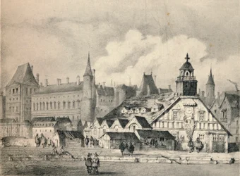 Die Pompe de la Samaritaine im Jahr 1635, 1915