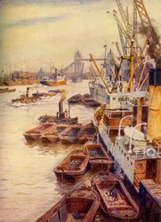 Der Pool von London, ca. 1948