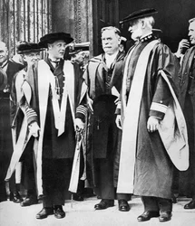 Der Prinz von Wales und Admiral William Sims, Cambridge, 1921
