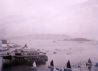 Die Promenadenpier in Plymouth in Devon, spätes 19. - frühes 20. Jahrhundert