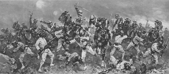 Die Rebellion von Arabi Pascha in Ägypten, 1882: Der Angriff bei der Schlacht von Kassassin, 1901