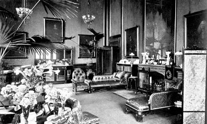 Das Rote Zeichenzimmer im Sprecherhaus, Palace of Westminster, London, ca. 1905