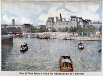 Die Seine und das Hôtel de Ville, Paris, 1903