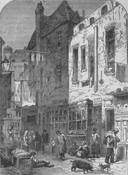 Das Rookery von St. Giles, London, 1850