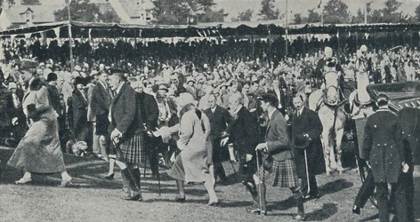 Die königliche Familie in Schottland, um 1930