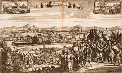 Die Belagerung von Bonn, aus: Schauplatz des Krieges