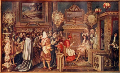 Der Sonnenkönig Ludwig XIV. von Frankreich mit seinem brillanten Hof