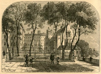 Der Tempelbrunnen, nach einem alten Druck, 1897