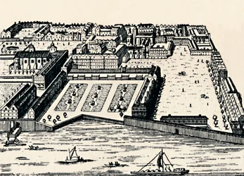 Der Tempel von der Themse, ca. 1650