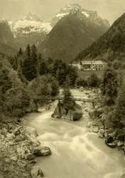 Der Teufelssteg, Lofer, Österreich, ca. 1935