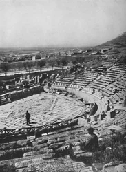 Das Theater des Dionysos am Südhang der Akropolis, 1913