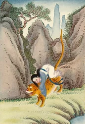 Der Tiger entführt Miao Shan, 1922