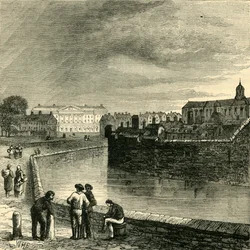 Der Burggraben, ca. 1872