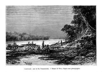 Der Usumacinta-Fluss, südöstliches Mexiko und nordwestliches Guatemala, 19. Jahrhundert