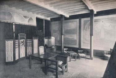 Das Vestibül des niederländischen Abschnitts auf der Turiner Ausstellung