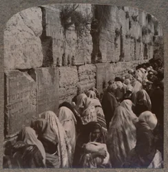 Die Klagemauer der Juden, Jerusalem, ca. 1900