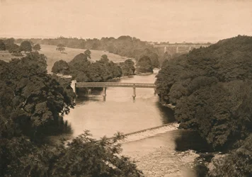 Das Wehr unterhalb von Barnard Castle, 1902