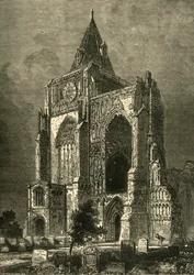 Die Westfassade, Crowland Abbey, 1898