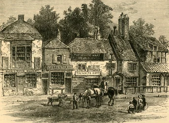 The White Hart, Knightsbridge, 1820, um 1876