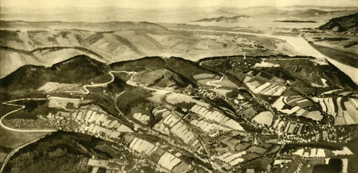 Die Wienerwaldstraße, Wien, Österreich, um 1935