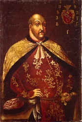 Die Saporoger Kosaken Ataman Vasily Grigoryevich Gamaleya, ca. 1760
