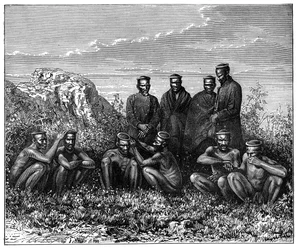 Die Zulu, Südafrika, um 1890