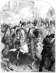 Der Versuch, König Louis-Philippe von Frankreich zu ermorden, Paris, 1835