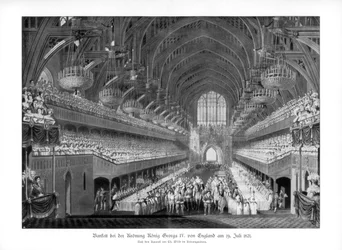 Das Krönungsbankett Georgs IV. in der Westminster Hall, London, 19. Juli 1821 1900