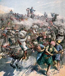 Der Tod von General Margallo, der Rifkrieg, Marokko, 1893