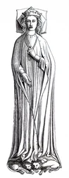 Das Abbild von Eleonore von Kastilien in der Westminster Abbey
